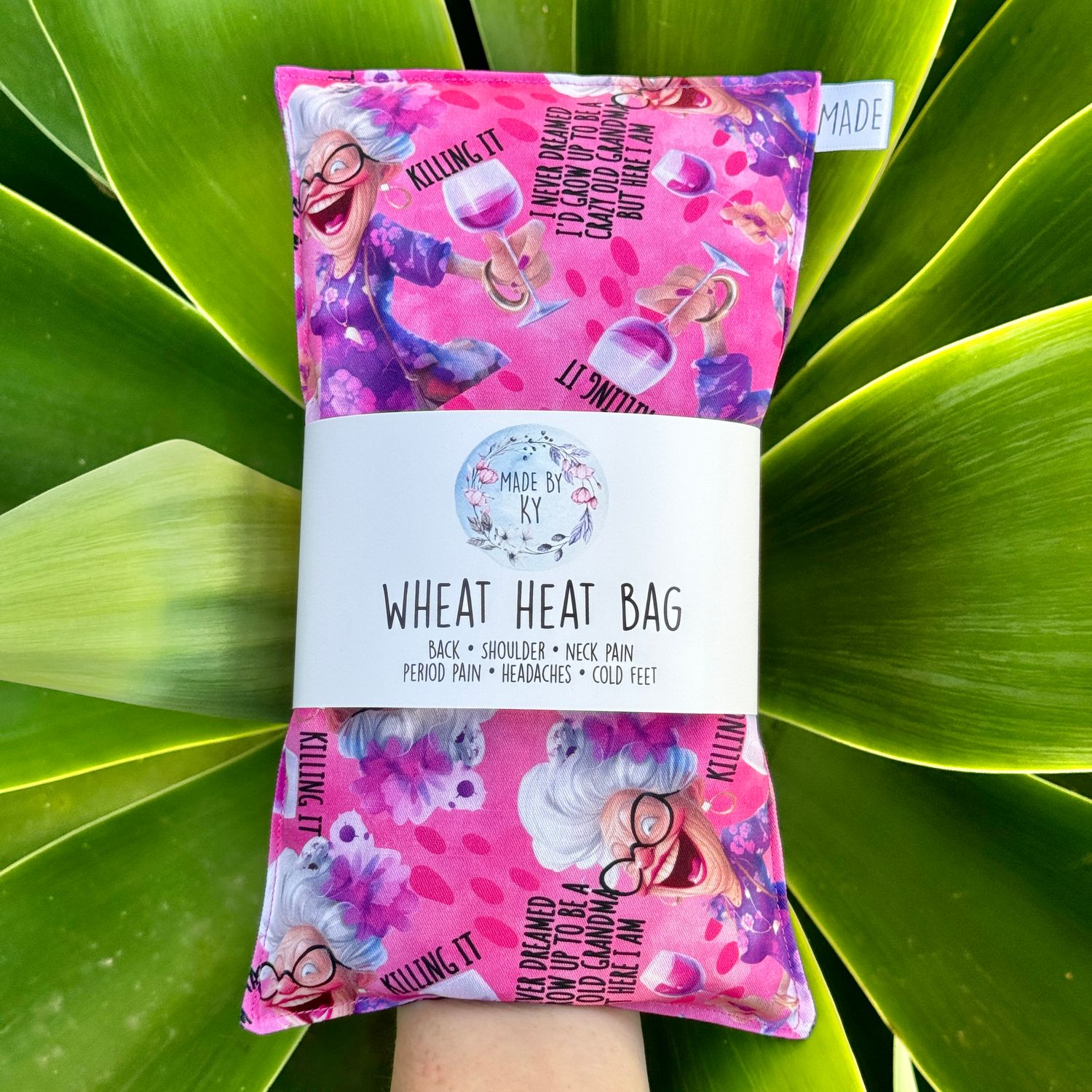 Crazy Grandma - Wheat Heat Bag - Regular Size
