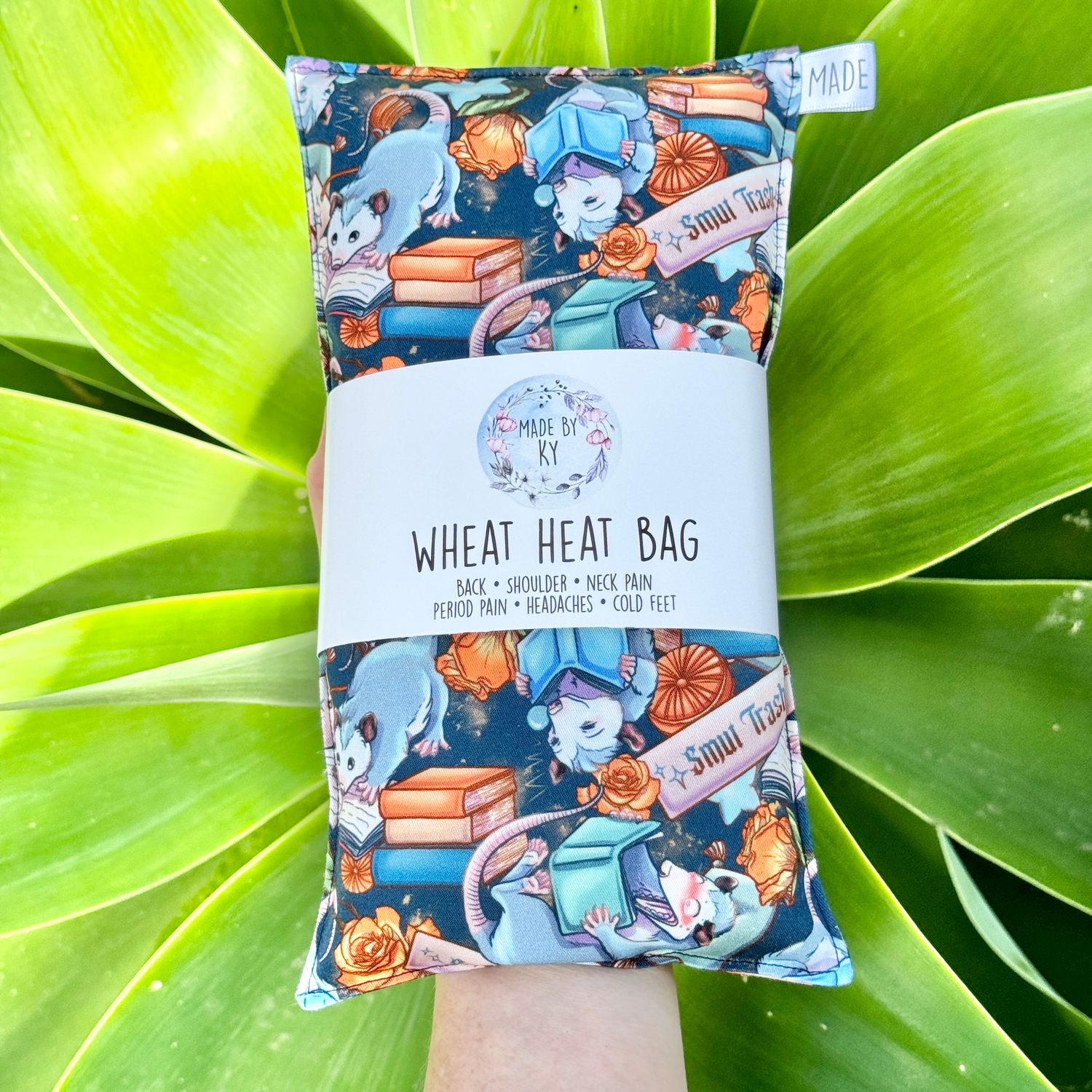 Bookish Smut Trash - Wheat Heat Bag - Regular Size