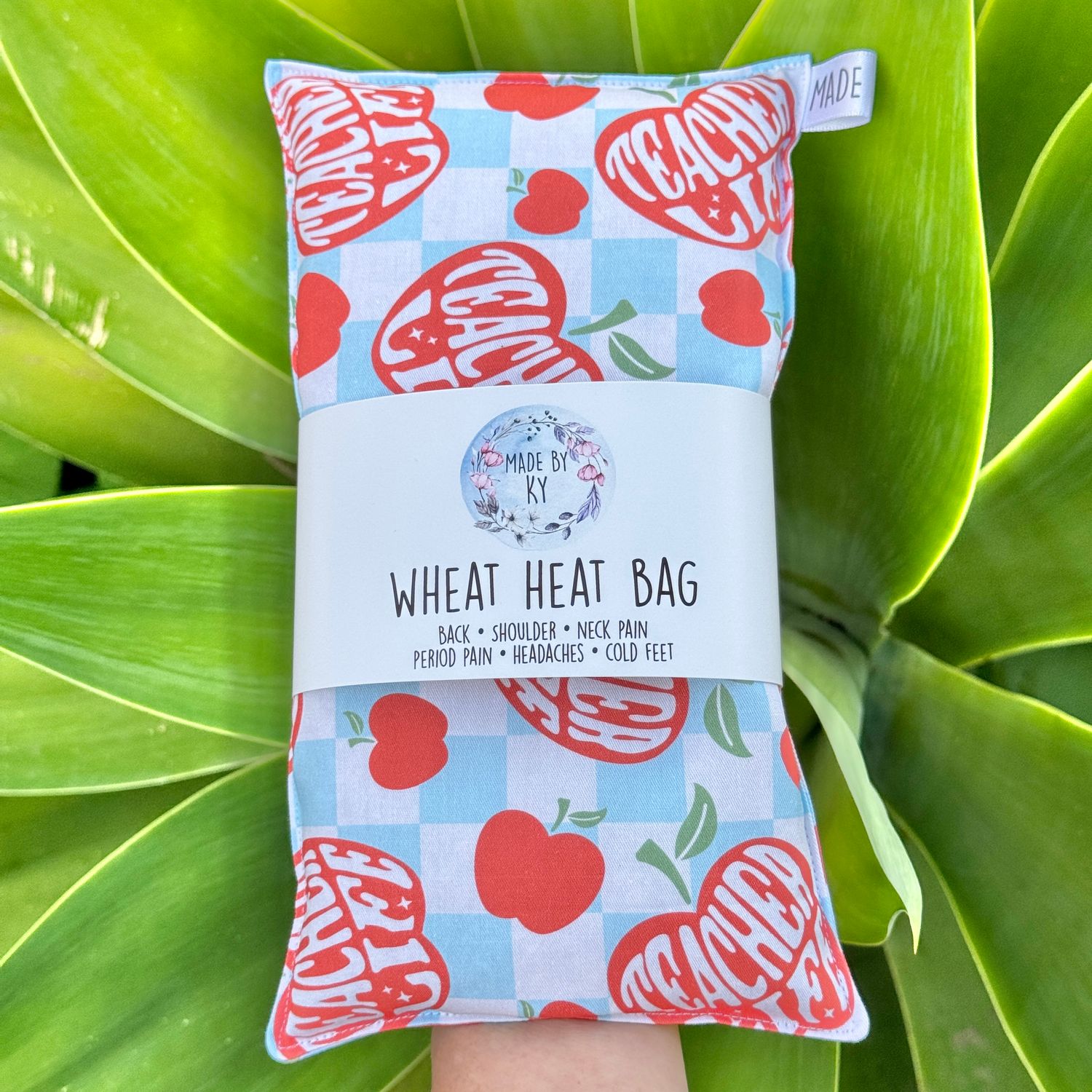 Teacher Apple- Wheat Heat Bag - Regular Size