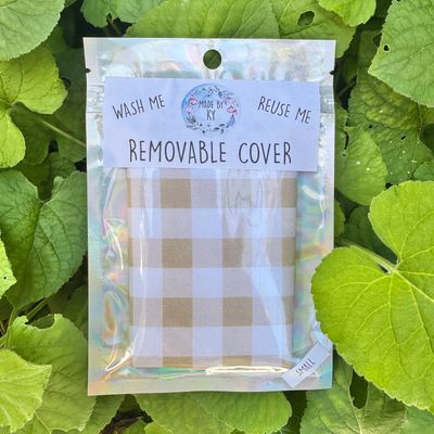 Removable Cover - Beige Gingham - Mini