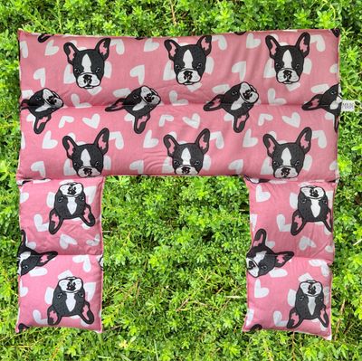 Frenchie Love - Wheat Heat Bag - Over The Shoulder XXXL