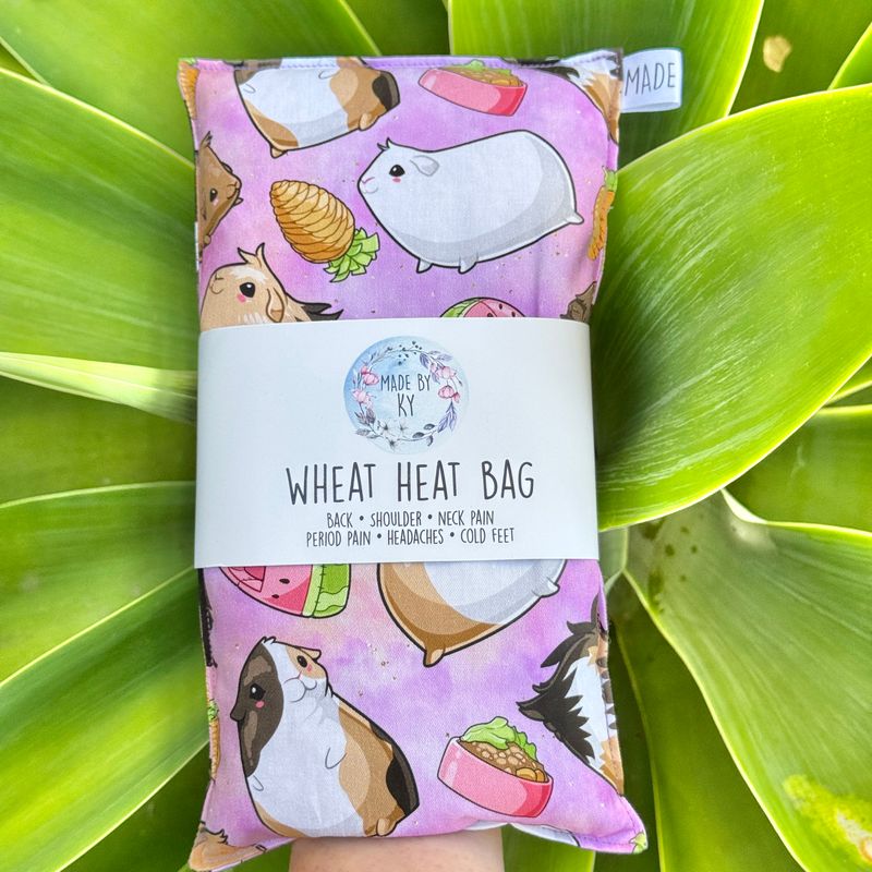 Purple Guinea Pigs - Wheat Heat Bag - Regular Size