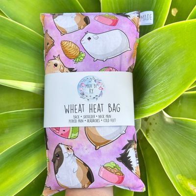 Purple Guinea Pigs - Wheat Heat Bag - Regular Size