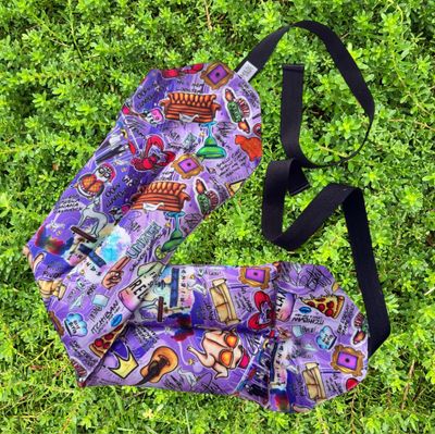 Friends Phrases - Wheat Heat Bag - Super Size with Ties