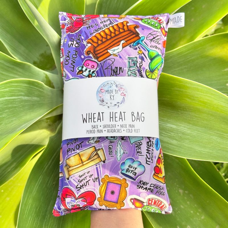 Friends Phrases - Wheat Heat Bag - Regular Size