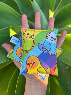 Rainbow Birds - Wheat Heat Bag - Tiny Size