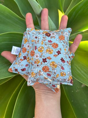 Delicate Boho Flowers - Wheat Heat Bag - Tiny Size