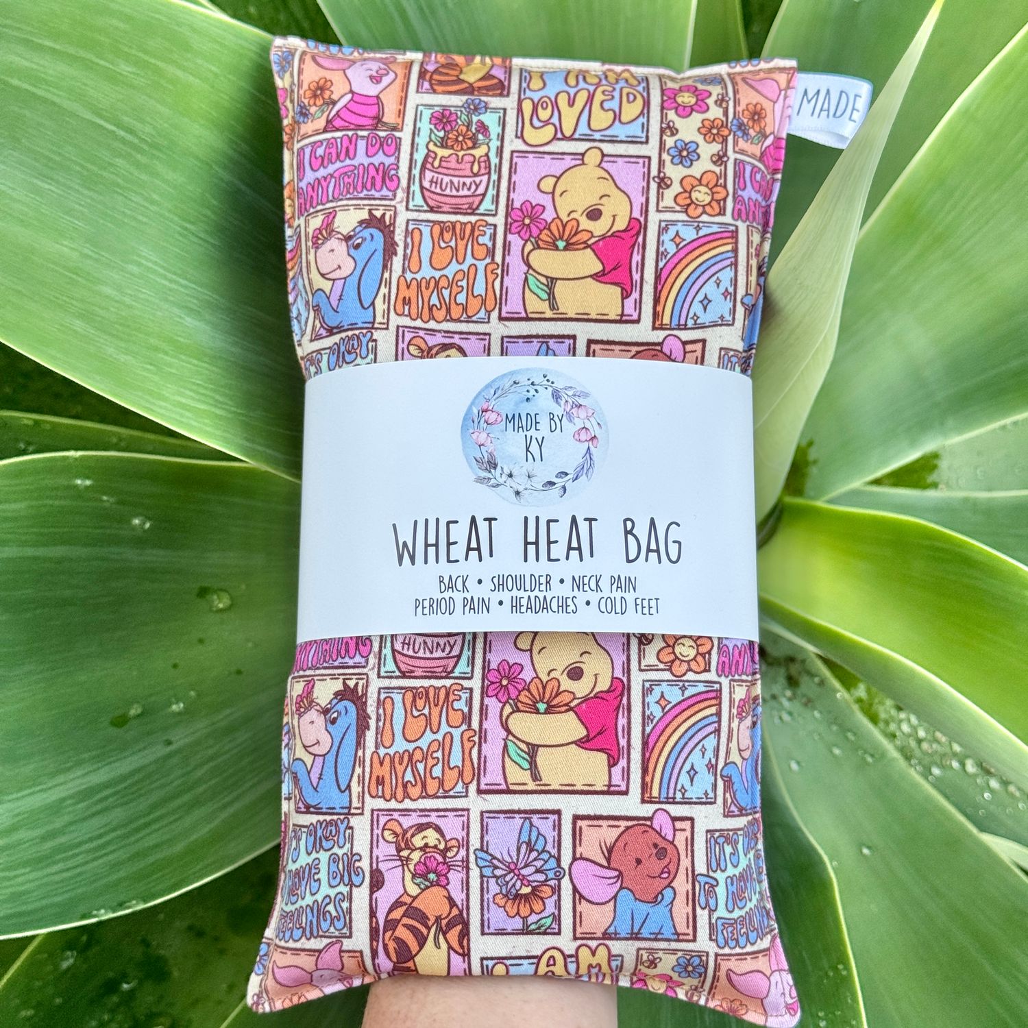 Bear &amp; Friends Positive Vibes - Wheat Heat Bag - Regular Size