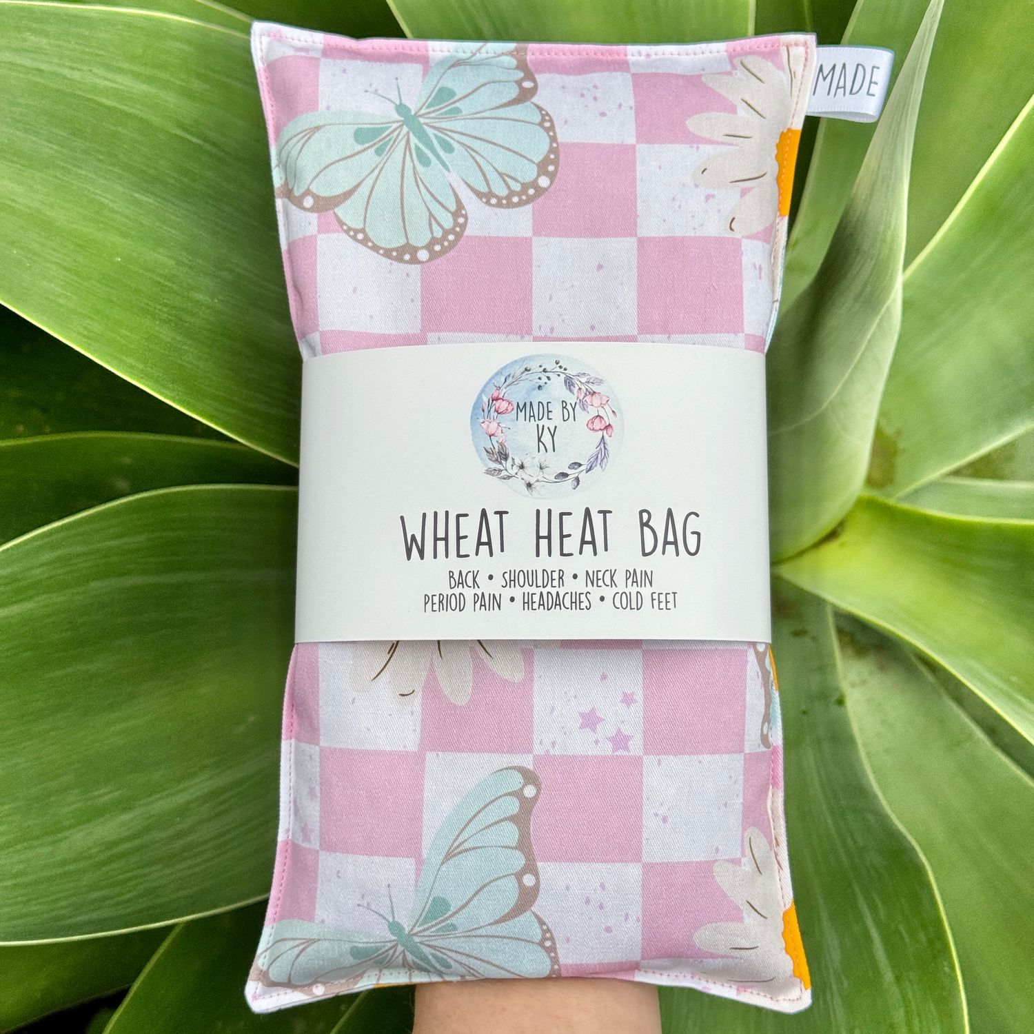 Butterfly’s &amp; Daisies - Wheat Heat Bag - Regular Size