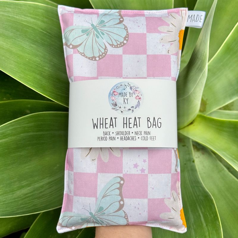 Butterfly’s &amp; Daisies - Wheat Heat Bag - Regular Size
