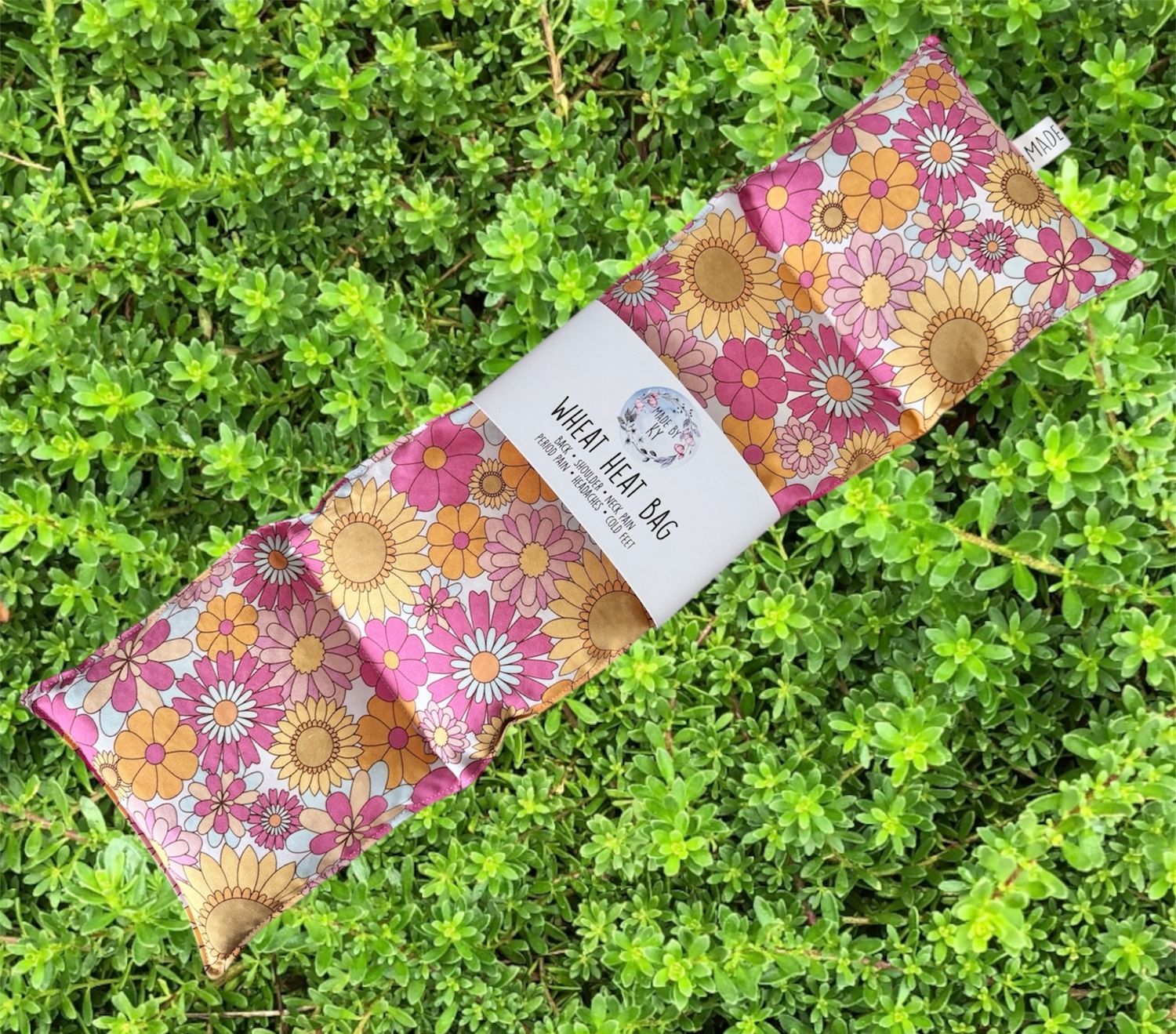 Retro Flower Garden - Wheat Heat Bag - XL Size