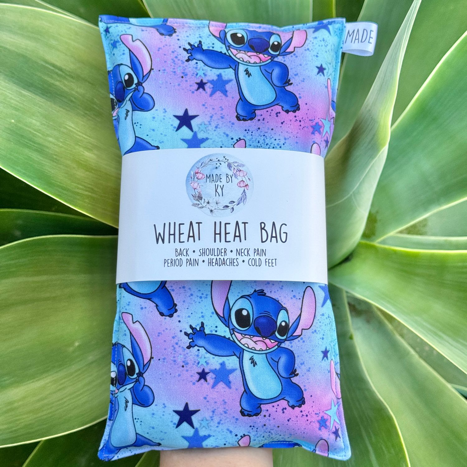 Blue Alien Stars - Wheat Heat Bag - Regular Size