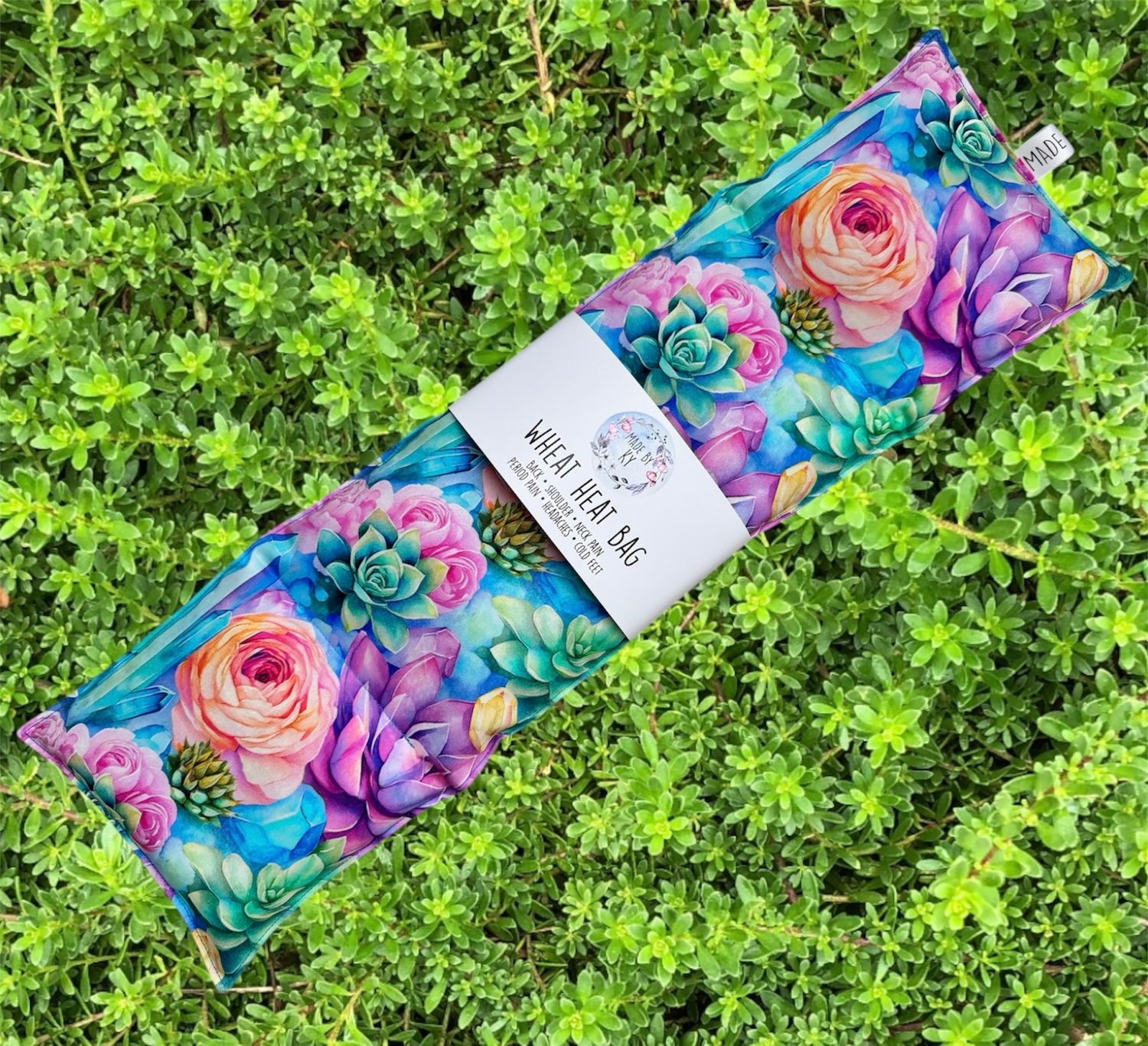 Crystals &amp; Succulents - Wheat Heat Bag - XL Size