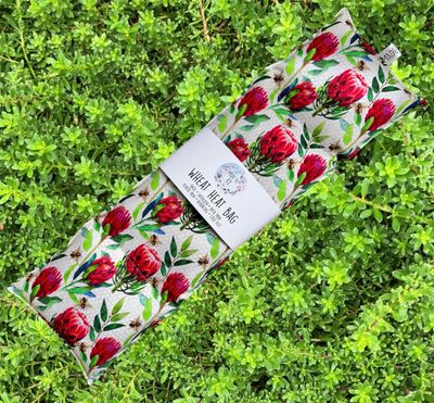 Bees &amp; Proteas - Wheat Heat Bag - XL Size