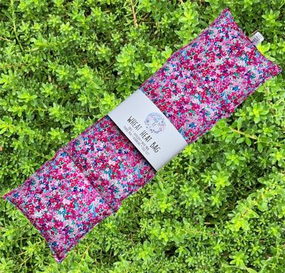 Dainty Pink Flowers - Wheat Heat Bag - XL Size