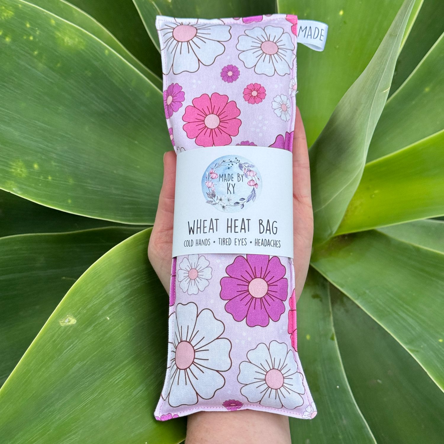 Pretty Pink Flowers - Wheat Heat Bag - Mini Size