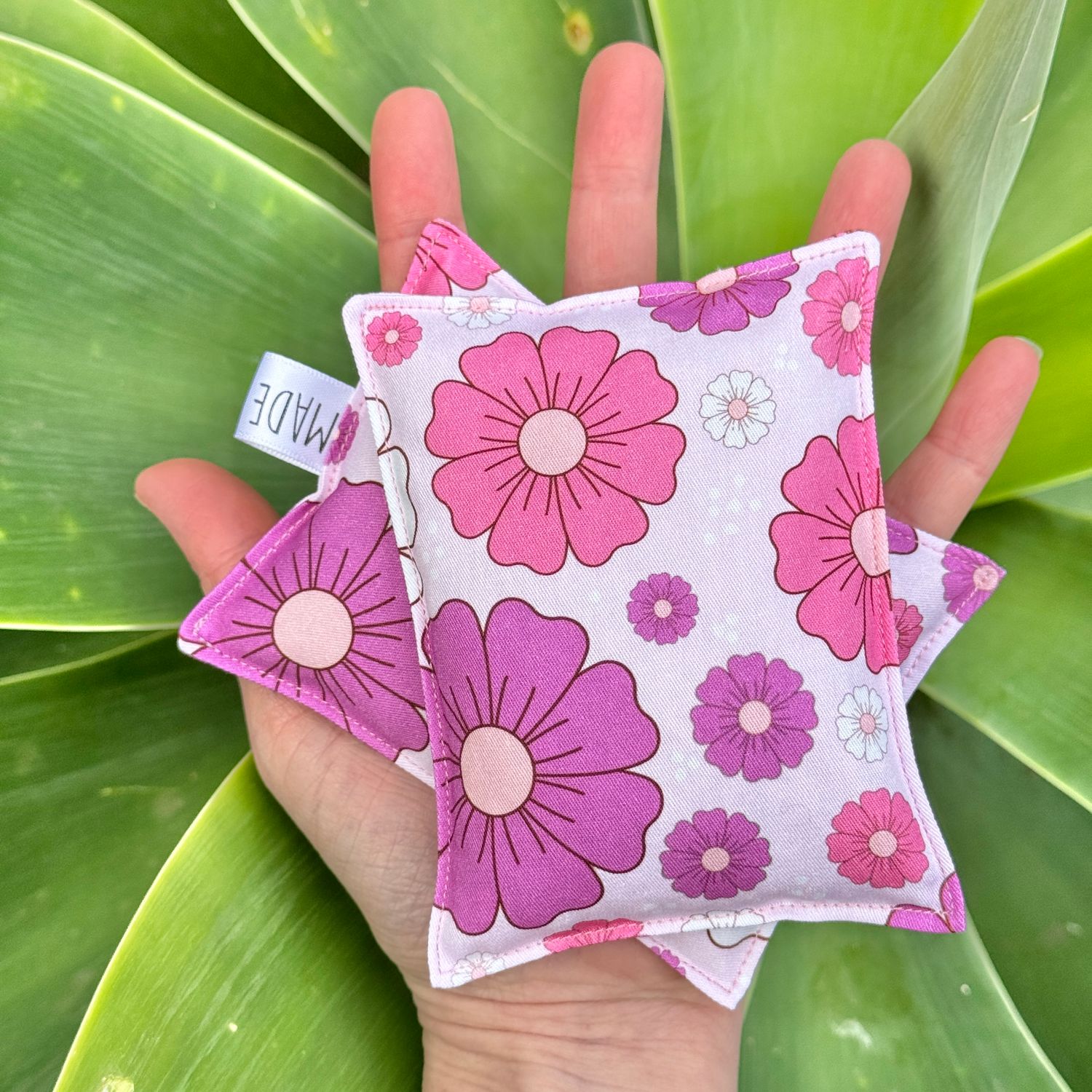 Pretty Pink Flowers - Wheat Heat Bag - Tiny Size
