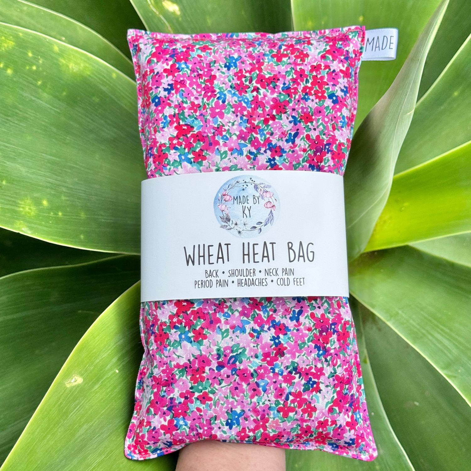 Dainty Pink Flowers - Wheat Heat Bag - Regular Size