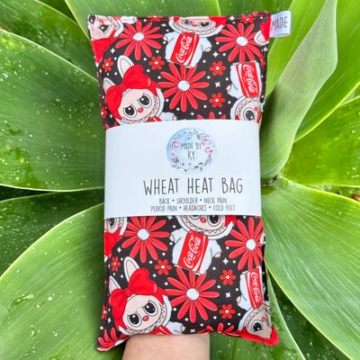 Labubu Coke - Wheat Heat Bag - Regular Size
