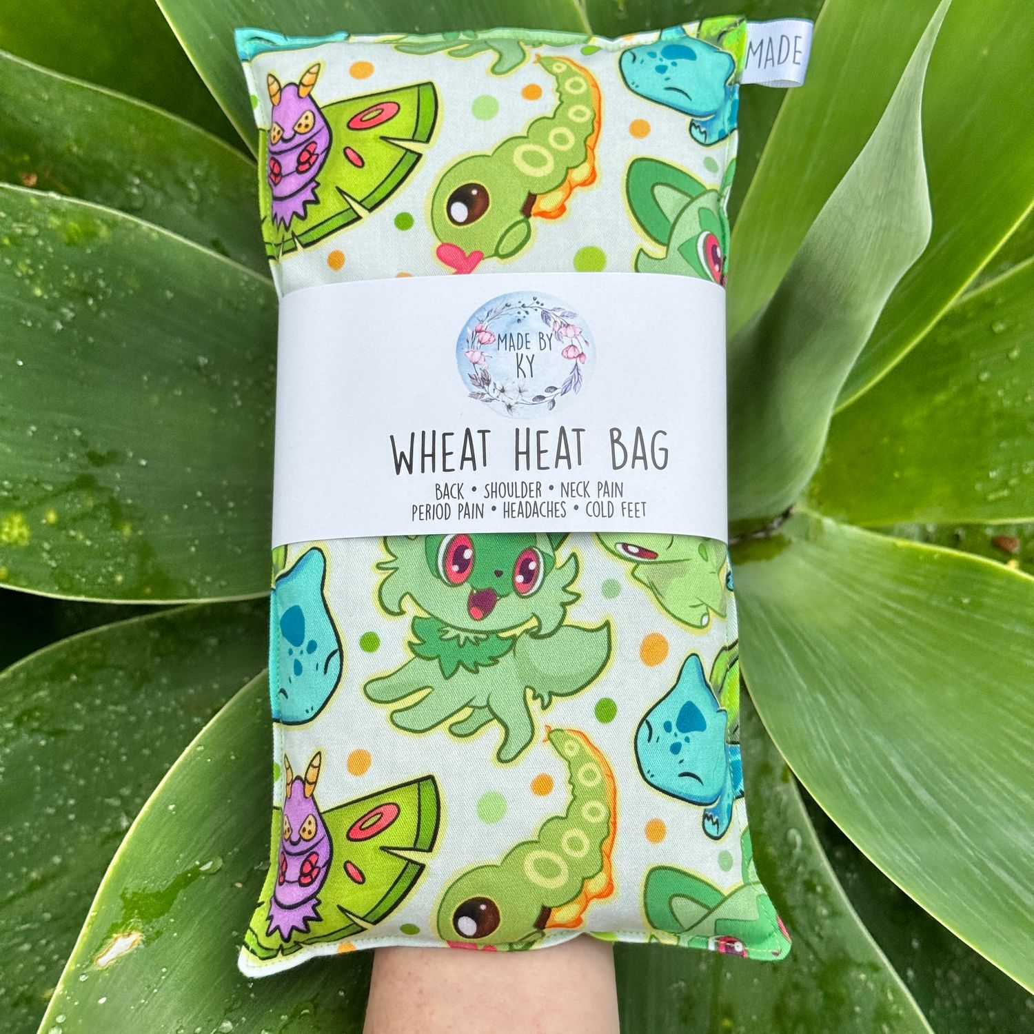 Poke Grass Type - Wheat Heat Bag - Regular Size