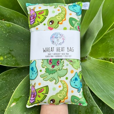Poke Grass Type - Wheat Heat Bag - Regular Size