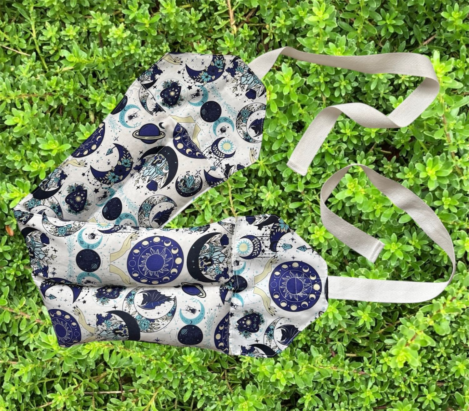 Mystical Moons - Wheat Heat Bag - Super Size with Ties