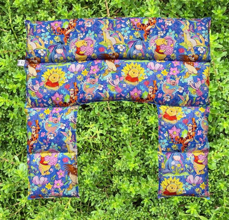 Bear &amp; Friends Blue - Wheat Heat Bag - Over The Shoulder XXXL