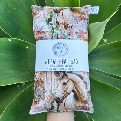 Western Horses - Wheat Heat Bag - Regular Size