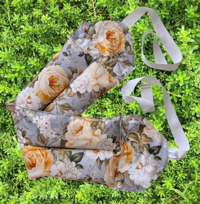 Peony Rose Garden  - Wheat Heat Bag - Super Size with Ties