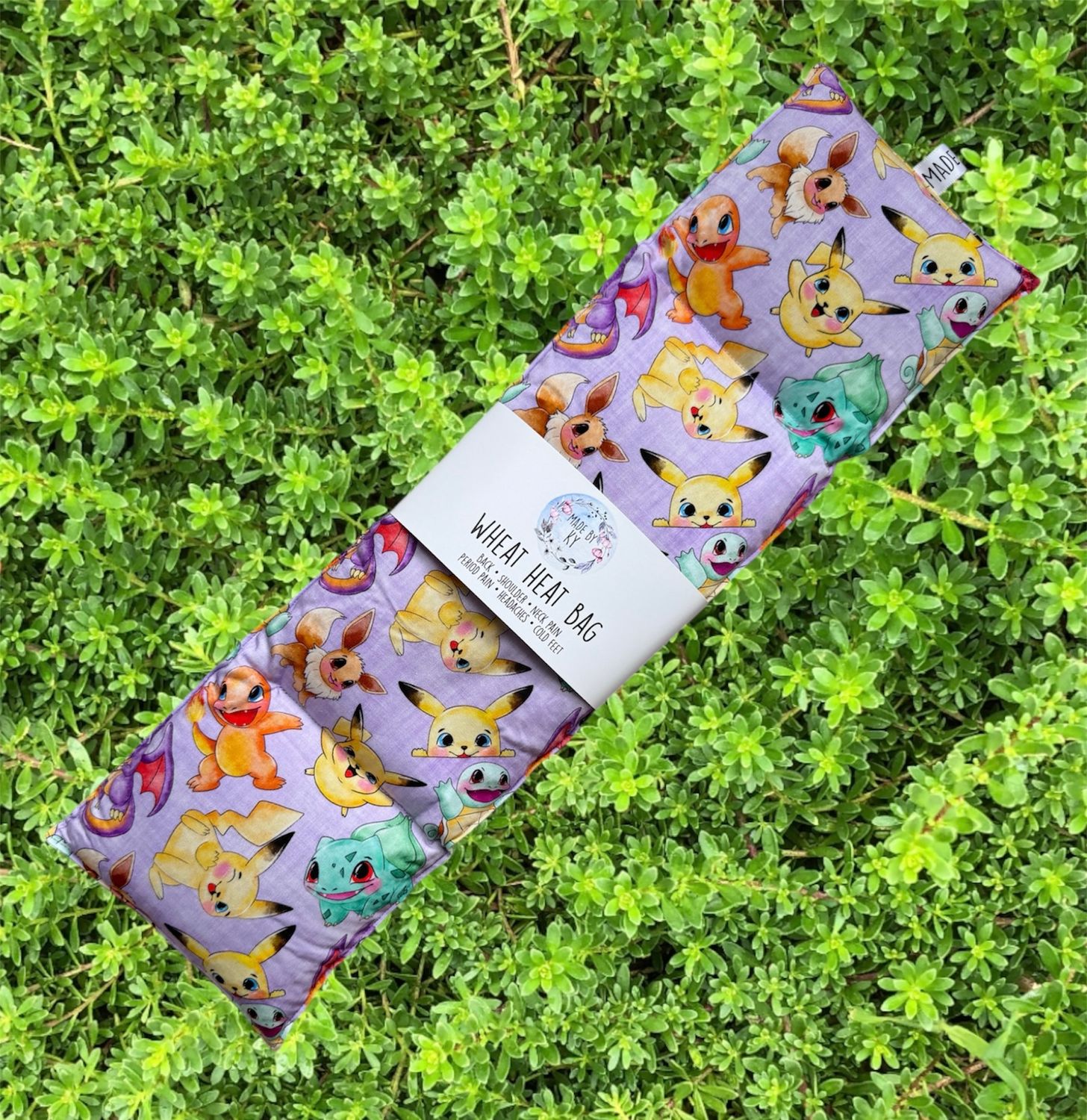 Purple Poke - Wheat Heat Bag - XL Size