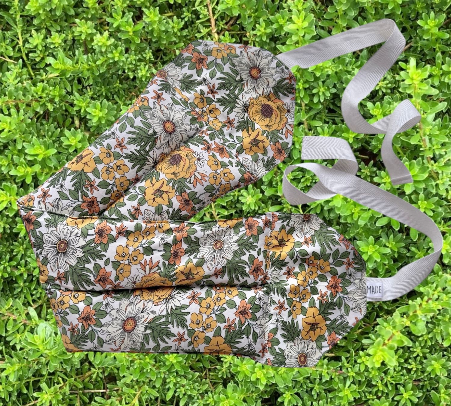 Vintage Garden - Wheat Heat Bag - Super Size with Ties