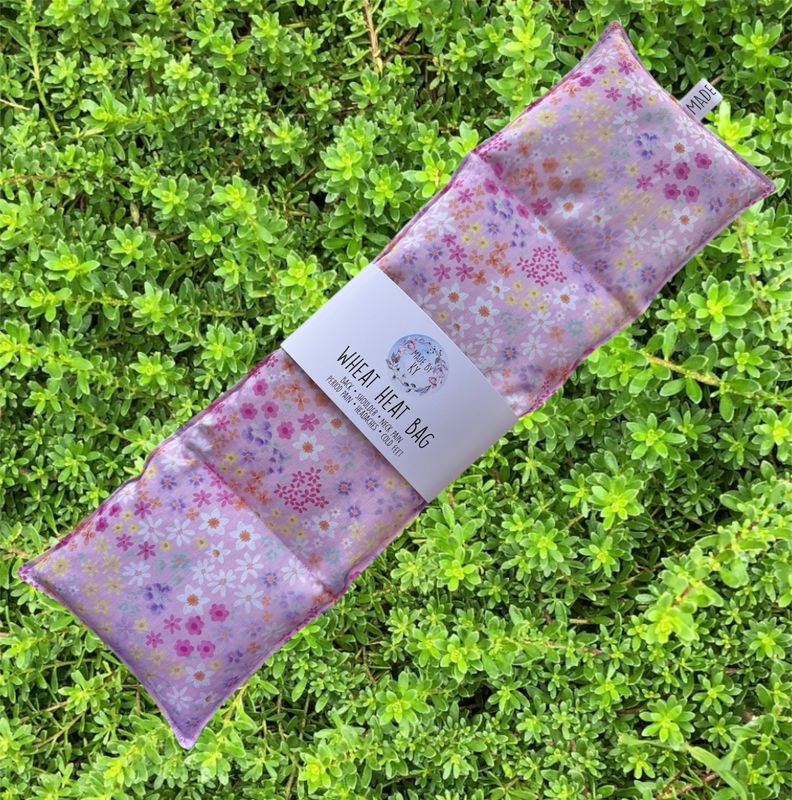 Baby Pink Wildflowers  - Wheat Heat Bag - XL Size