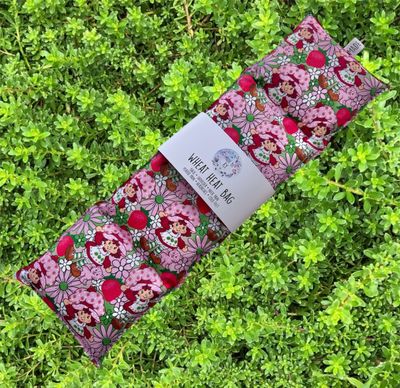 Strawberry Flower Girl  - Wheat Heat Bag - XL Size