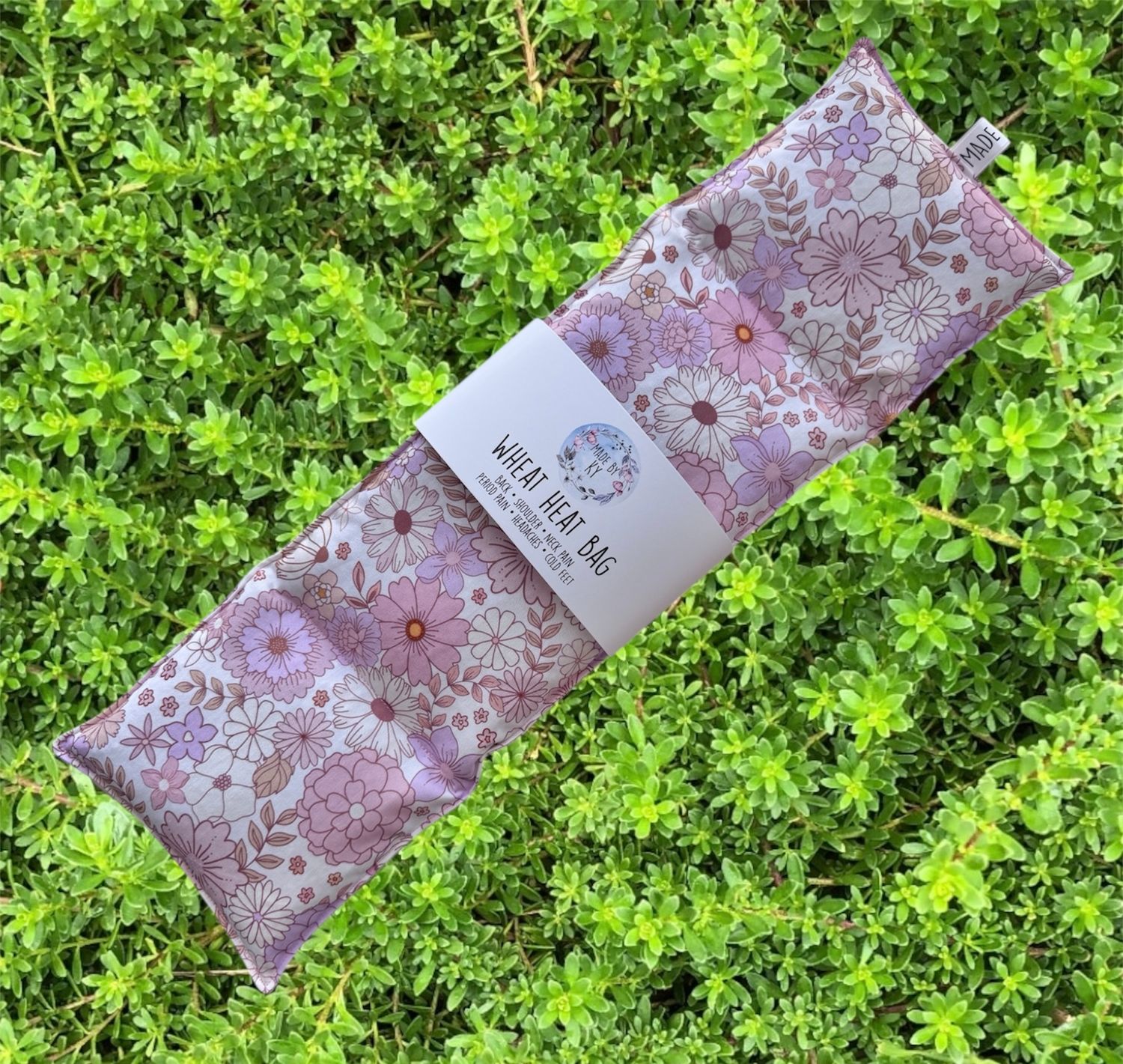 Pastel Pink Blooms  - Wheat Heat Bag - XL Size