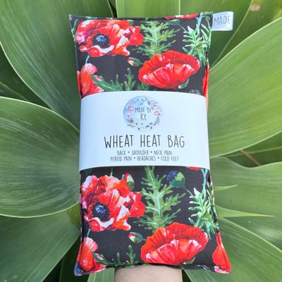 Poppy Fields - Wheat Heat Bag - Regular Size