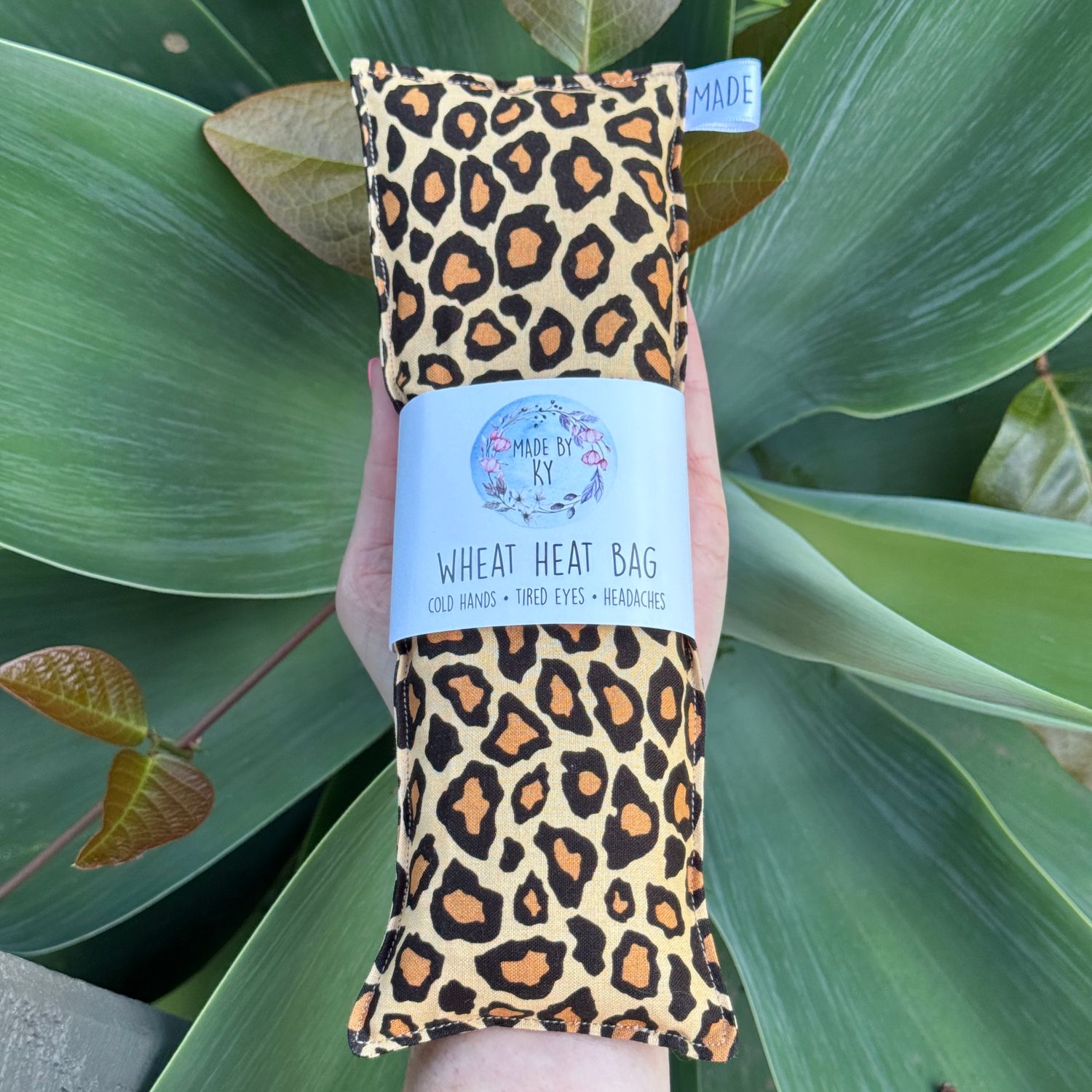 Leopard Print - Wheat Heat Bag - Mini Size