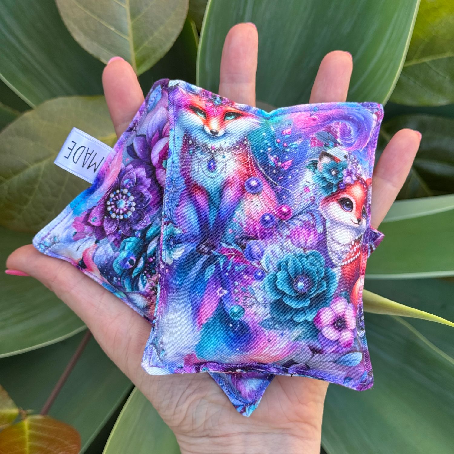 Regal Foxes - Wheat Heat Bag - Tiny Size