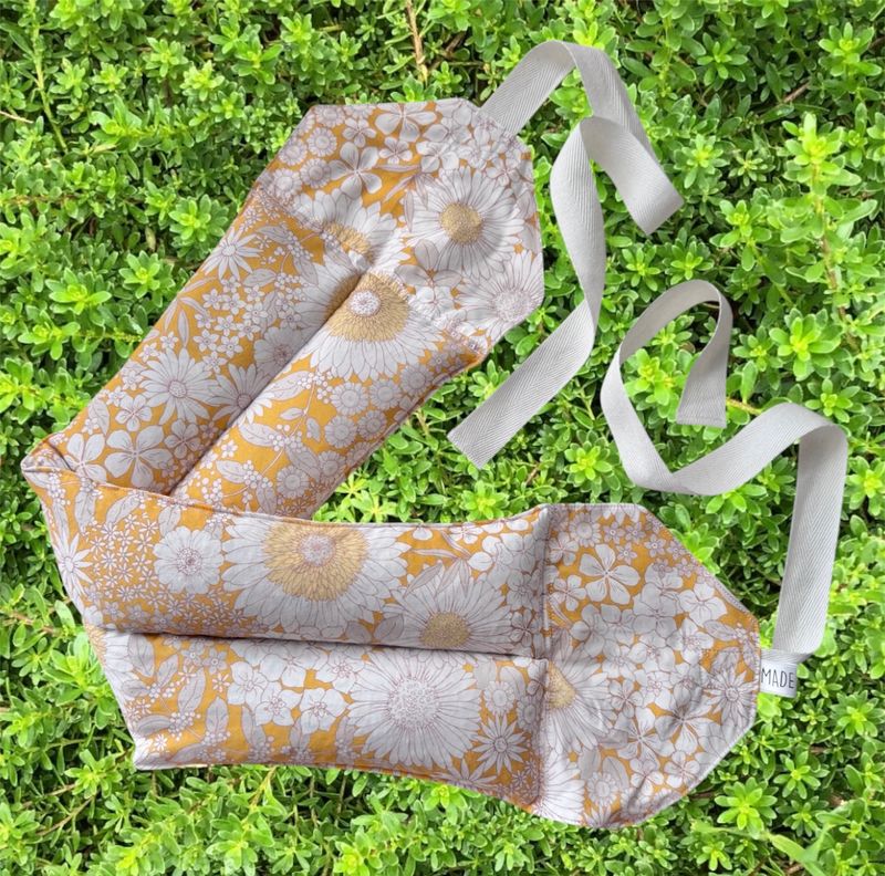 Summer Flowers - Wheat Heat Bag - Super Size with Ties