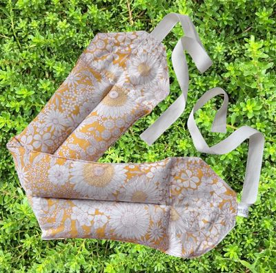 Summer Flowers - Wheat Heat Bag - Super Size with Ties