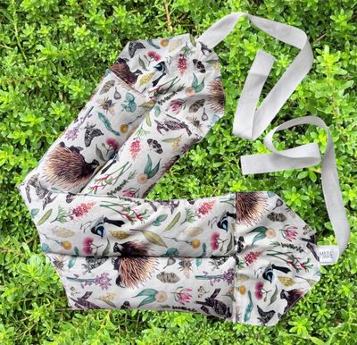 Aussie Bush White - Wheat Heat Bag - Super Size with Ties