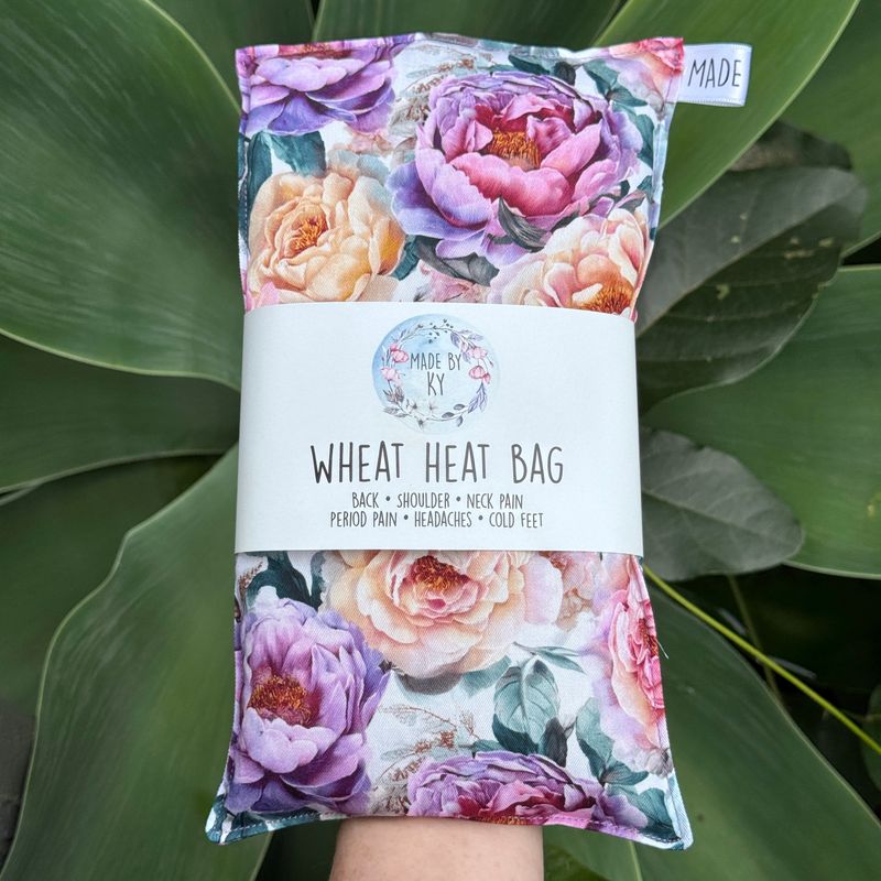 Peony Roses - Wheat Heat Bag - Regular Size
