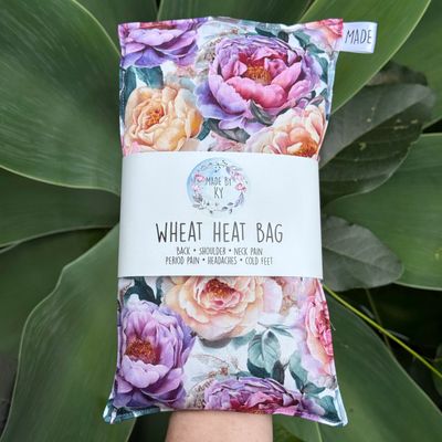 Peony Roses - Wheat Heat Bag - Regular Size