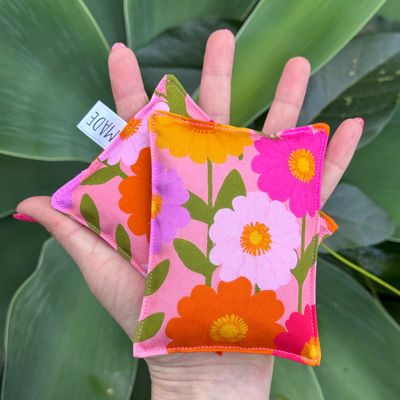 Bright Flower Fields - Wheat Heat Bag - Tiny Size