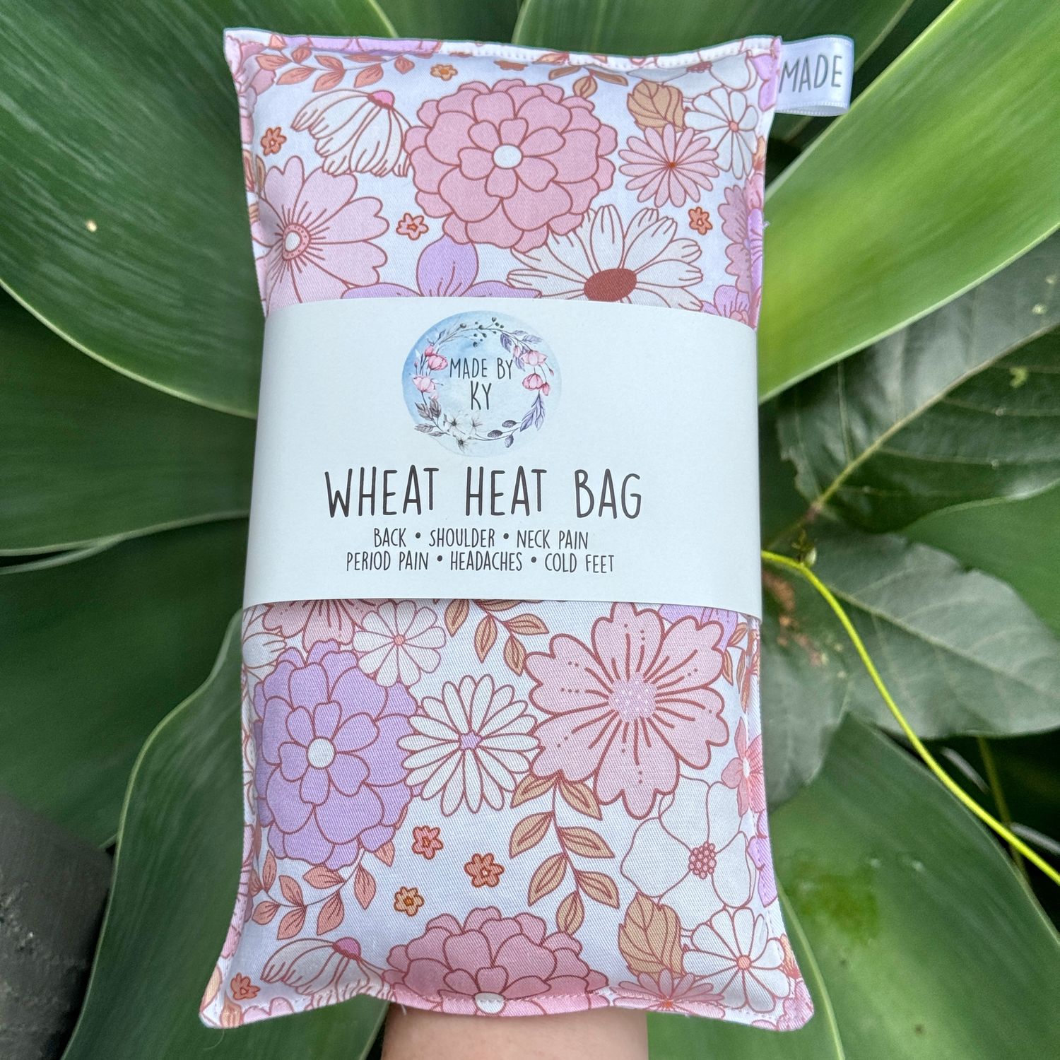 Pastel Pink Blooms - Wheat Heat Bag - Regular Size