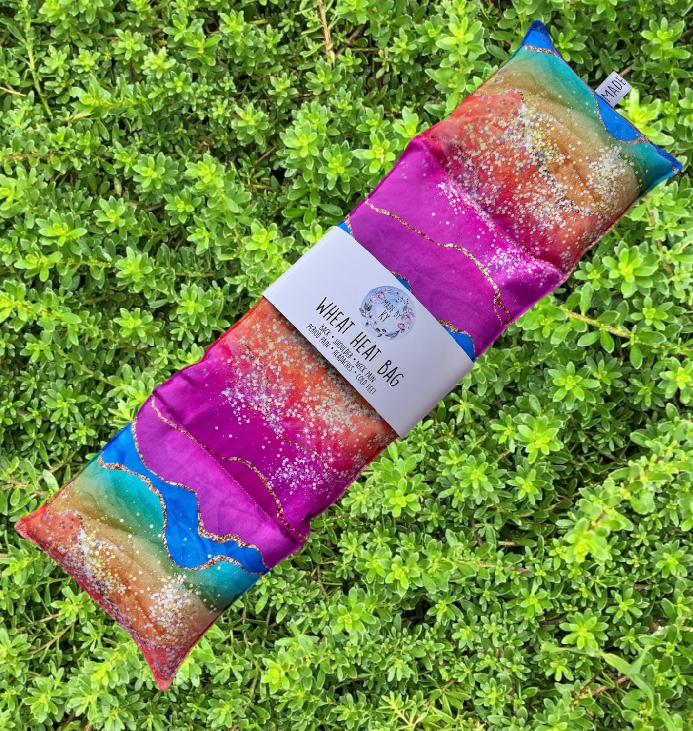 Glittery Rainbow - Wheat Heat Bag - XL Size