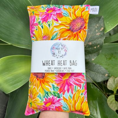 Summer Sunflowers - Wheat Heat Bag - Regular Size