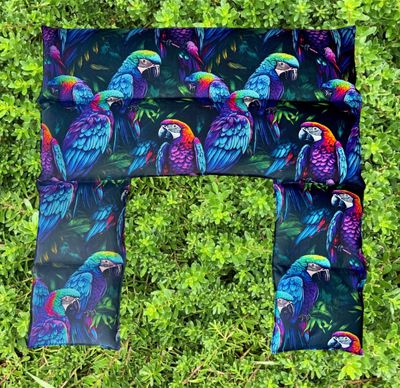 Colourful Parrots - Wheat Heat Bag - Over The Shoulder XXXL