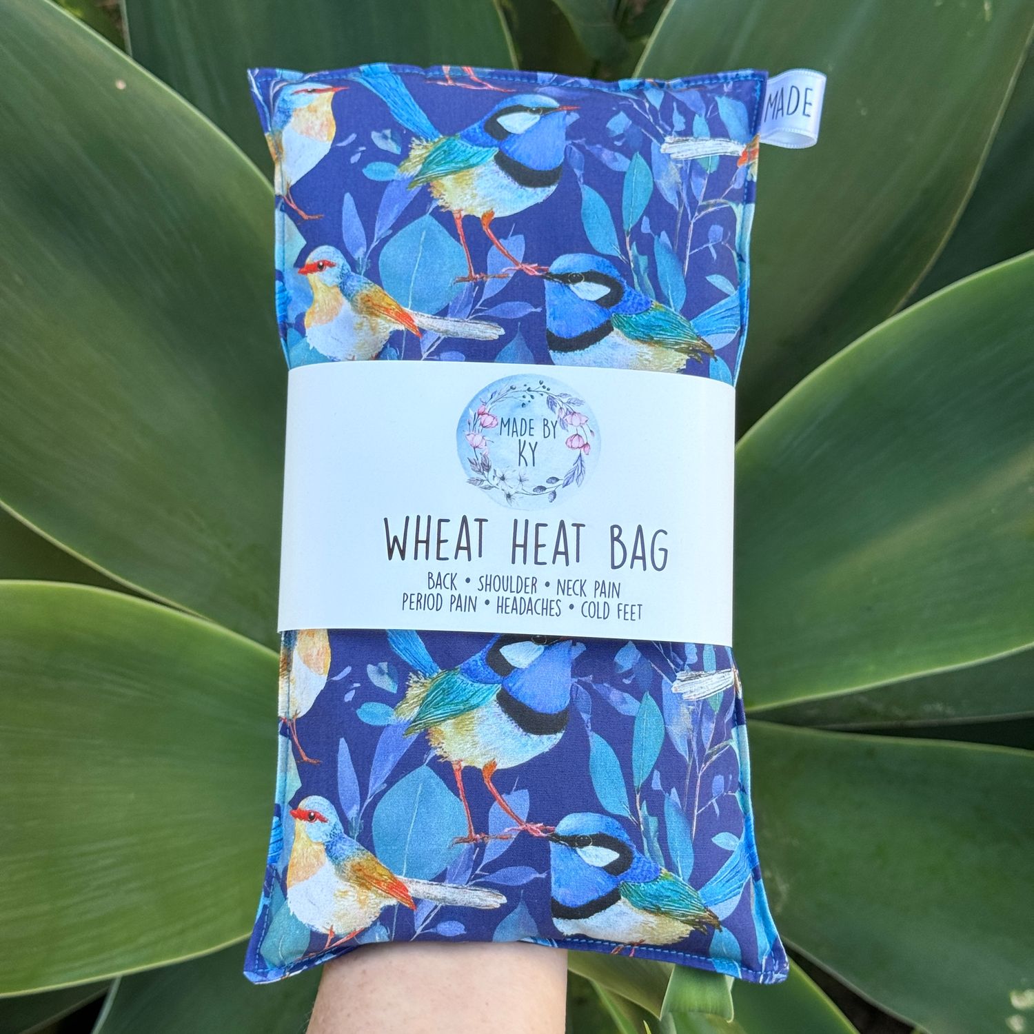 Blue Wrens - Wheat Heat Bag - Regular Size