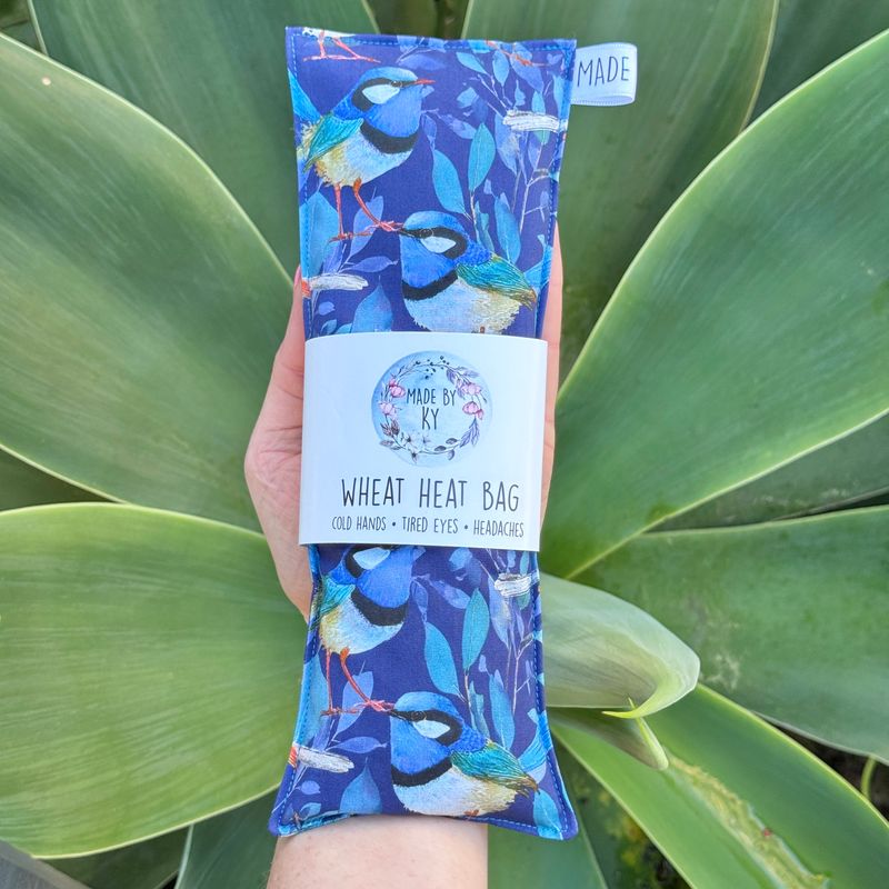Blue Wrens - Wheat Heat Bag - Mini Size