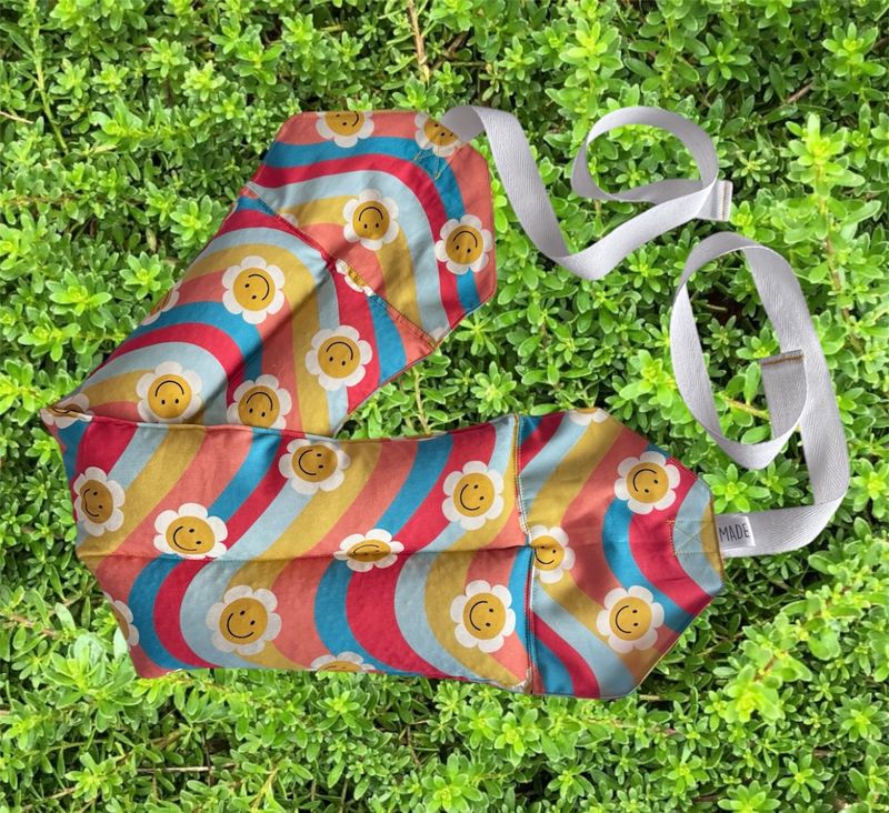 Groovy Sunflowers - Wheat Heat Bag - Super Size with Ties